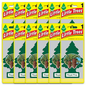 【メール便送料無料】26.Royal Pine (ロイヤルパイン)Little Trees 12個set / エアフレ 芳香剤 エアフレッシュナー 吊り下げ リトルツリー アメリカン雑貨