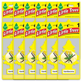 【メール便送料無料】7.Vanillaroma (バニラロマ)Little Trees 12個set / エアフレ 芳香剤 エアフレッシュナー 吊り下げ リトルツリー アメリカン雑貨
