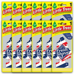【メール便送料無料】5.Fresh Shave (フレッシュシェイブ)Little Trees 12個set / エアフレ 芳香剤 エアフレッシュナー 吊り下げ リトルツリー アメリカン雑貨