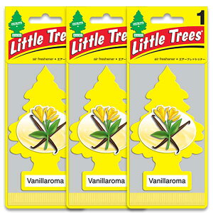 【メール便送料無料】7.Vanillaroma (バニラロマ)Little Trees 3個set / エアフレ 芳香剤 エアフレッシュナー 吊り下げ リトルツリー アメリカン雑貨