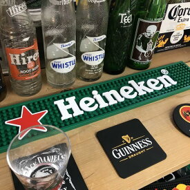 【BARマット Heineken 】 53×9×1cm / ハイネケン バーマット ビール BAR アメリカン雑貨