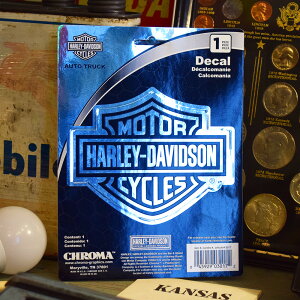 y[։zHARLEY DAVIDSON ItBVXebJ[ [ B/S EMBOSSED CHROME DECAL ] / o[V[h G{XN[fJ[ n[[_rbh\ fJ[ AJG
