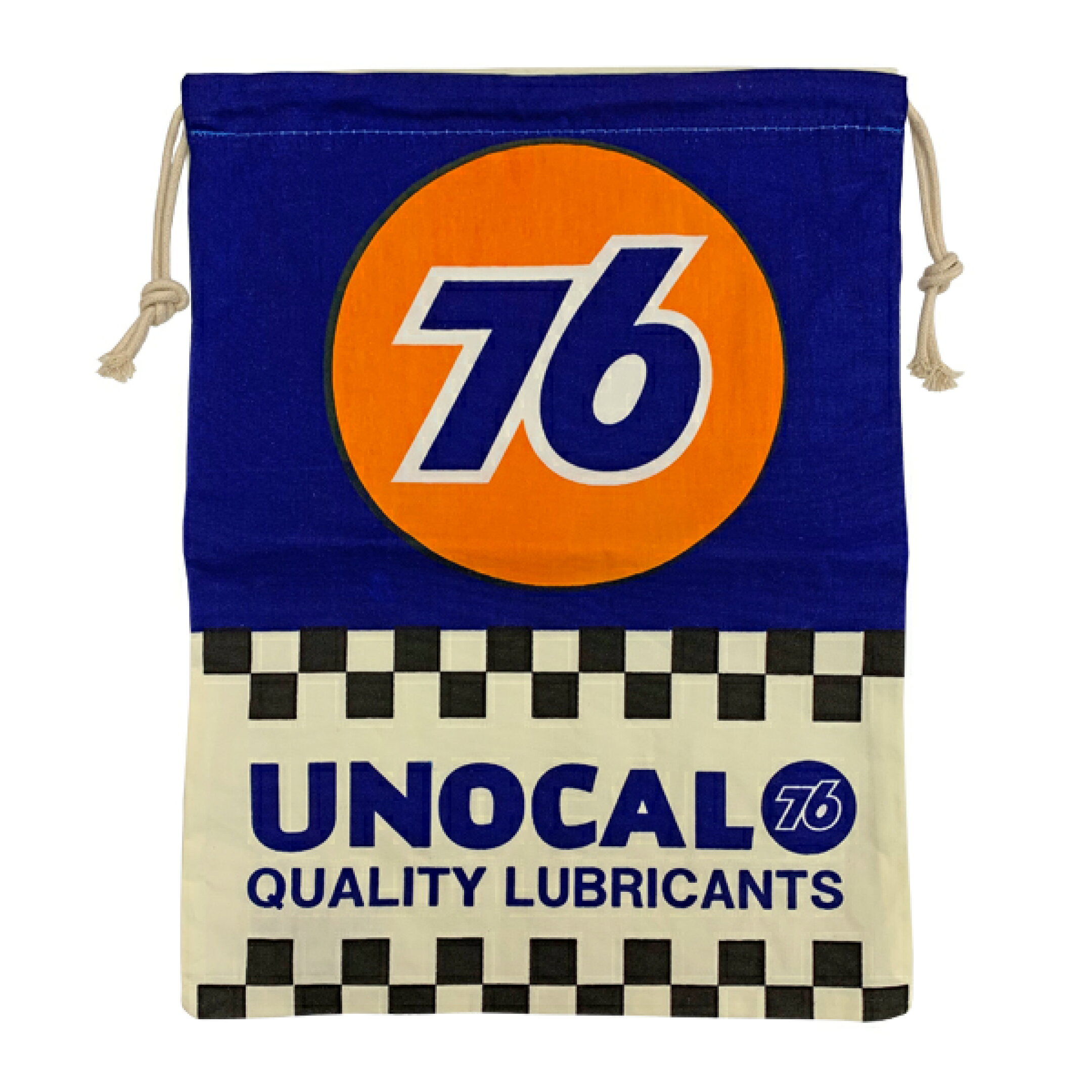 巾着袋 道具袋 ユノカル 76 UNOCAL OIL缶柄 アメリカン雑貨