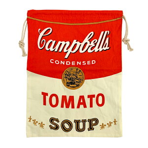 巾着袋 【Campbell's Soup】/ 道具袋 キャンベル スープ缶柄 アメリカン雑貨