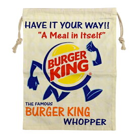 巾着袋 道具袋 バーガーキング Burger King アメリカン雑貨