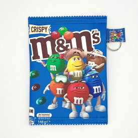 m&m's ポーチ (BL) パッケージポーチ 16×22cm / お菓子パッケージ 小物入れ ミニポーチ 化粧ポーチ チョコレート キャラクター アメリカン雑貨