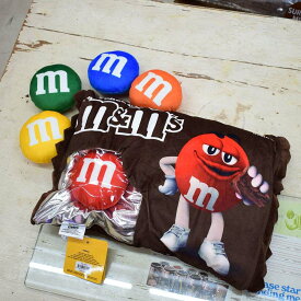 m&m's エムアンドエムズ 3D パッケージ クッション 6点セット / スナックバッグ クッションピロー アメリカ雑貨 インテリア