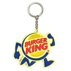 [メール便可] ラバーキーホルダー Burger King バーガーキング (8x7cm) キーリング アメリカン雑貨 LACRC1017ACC