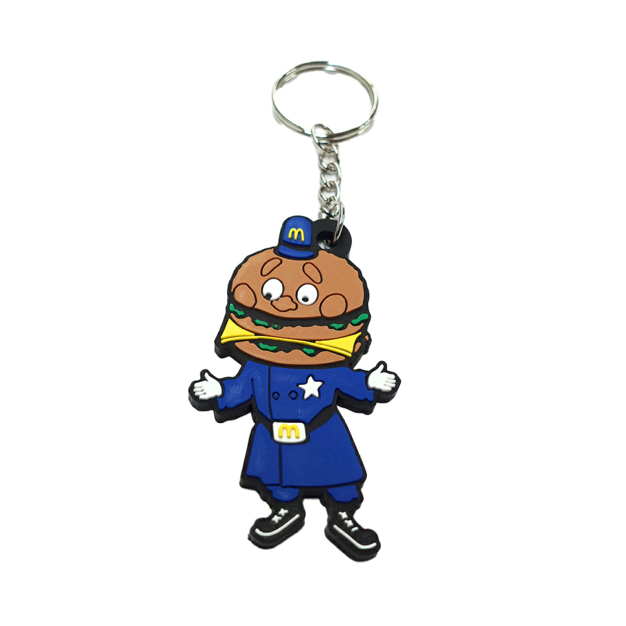 ラバーキーホルダー McDonald's ビックマックポリス マクドナルド (6.6x4cm) キーリング アメリカン雑貨 LACMC2003ACC