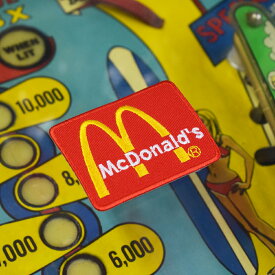 【メール便可】ミニワッペン McDonalds ロゴ (6.5x5cm) [MW085] / 手芸 パッチワーク アメ雑 アメリカン雑貨 マクドナルド