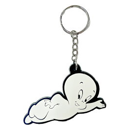 【メール便可】ラバーキーホルダー Casper raise hand キャスパー ライズハンド (6.8x4.4cm) / キーリング アメリカン雑貨 LACRC2087ACC