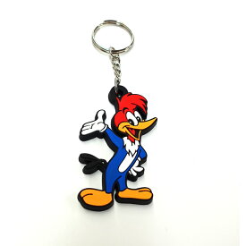 [メール便可] ラバーキーホルダー Woody Woodpecker ウッディー・ウッドペッカー (3.8x6cm) キーリング アメリカン雑貨 LACRC2092ACC