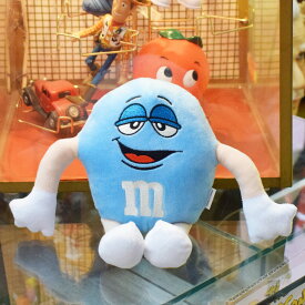 【m&m's】ぬいぐるみ Blue ブルー / M&M's エムアンドエムズ プラッシュドール アメリカン雑貨 かわいい 車 アメ車 ガレージ