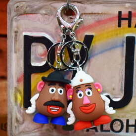 3Dラバーキーホルダー 【ポテトヘッド】/ トイストーリー キーリング キーホルダー アメリカン雑貨