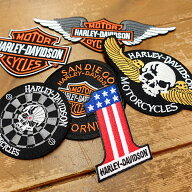 【メール便送料無料】HARLEY DAVIDSONワッペン6枚セット / ハーレーダビッドソン 手芸 パッチ カスタム …