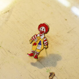 【メール便可】McDonald's ロナルド ピンズ /アメリカン雑貨 マクドナルド ハンバーガー ドナルド ロナルド