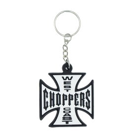 【メール便可】ラバーキーホルダー [WEST COAST CHOPPERS] ロゴ(4.6×5.8cm) / ウエスト・コーストチョッパーズキーリング アメリカン雑貨 CHOPPERS