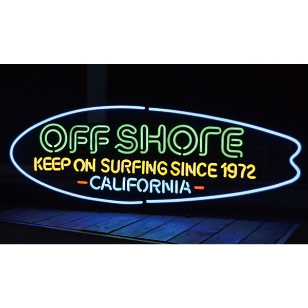 人気の新作 アメリカンなムード作りに ネオンサイン OFF SHORE LONG ロングボード 夏セール開催中 オフショア BOARD CALIFORNIA カリフォルニア