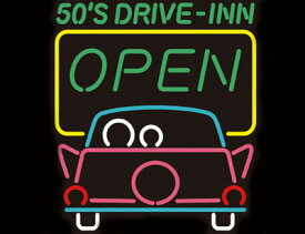 DRIVE-IN ネオンサイン ドライブイン/ 50's ネオンライト 看板 アメリカン雑貨 レトロ ガレージ ダイナー インテリア USA