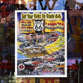 ポスター / ROUTE 66 マザーロード ルート66 アメリカン雑貨