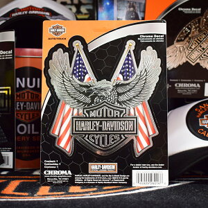 y[։zHARLEY DAVIDSON ItBVXebJ[ [ EAGLE EMBOSSED CHROME DECAL ] / n[[C[O  G{XN[fJ[ n[[_rbh\ fJ[ AJG