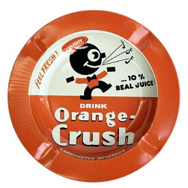 アッシュトレイ 灰皿 ブリキ製 [ORANGE CRUSH] / 小物入れ アクセサリーケース タバコ ライター ガレージ インテリア アメカジ アメリカン雑貨