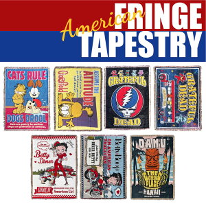 フリンジタペストリー (130×170cm) / ベティ ガーフィールド アメキャラ インテリア ガレージ アメリカン雑貨