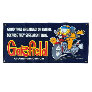 Garfield �f�j���o�i�[ [BIKER ] / �K�[�t�B�[���h �t���b�O �� �^�y�X�g���[ �Ǌ|�� ���O �A�����J���G��