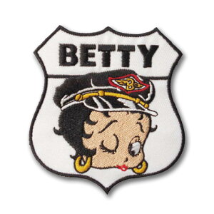 �y���[���։z���b�y�� Betty Boop 06 [shield]�i7.5x8.2cm�j/ �x�e�B����� ���b�y�� �R�b�g�� �p�b�`���[�N ��| �A�����J���G��