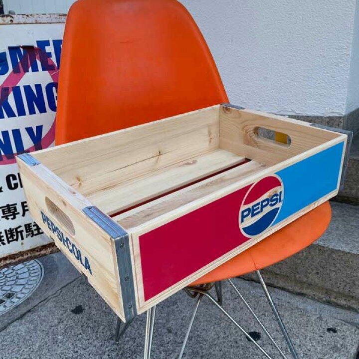 楽天市場】PEPSI ペプシコーラ ウッドボックス ［PEPSI-2］ WOOD CRATE 