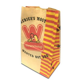 Wienerschnitzel ウィンナーシュニッツェル ペーパーバッグ 3枚セット 紙袋 アメリカン雑貨