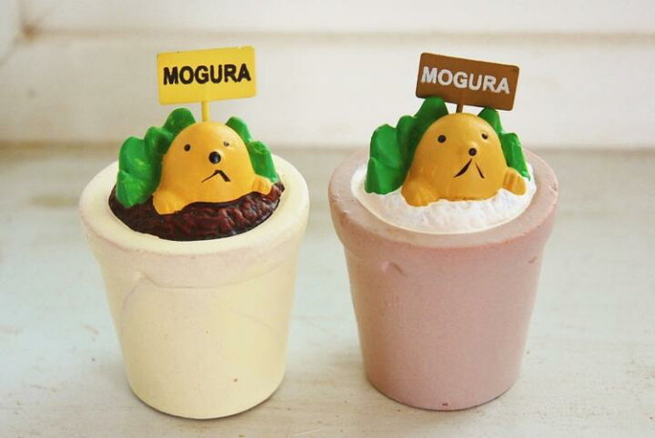 楽天市場 置物 ミニチュア マスコット もぐら Mogu You Zen ゆうぜん 友膳 Mogu もぐちゃん 2個セット モグラ 土竜 もぐらアメリカン ナチュラル カントリー インテリア 雑貨 ガーデニング オブジェ ミニチュア 置物 マスコット Zakka Olive 楽天市場店