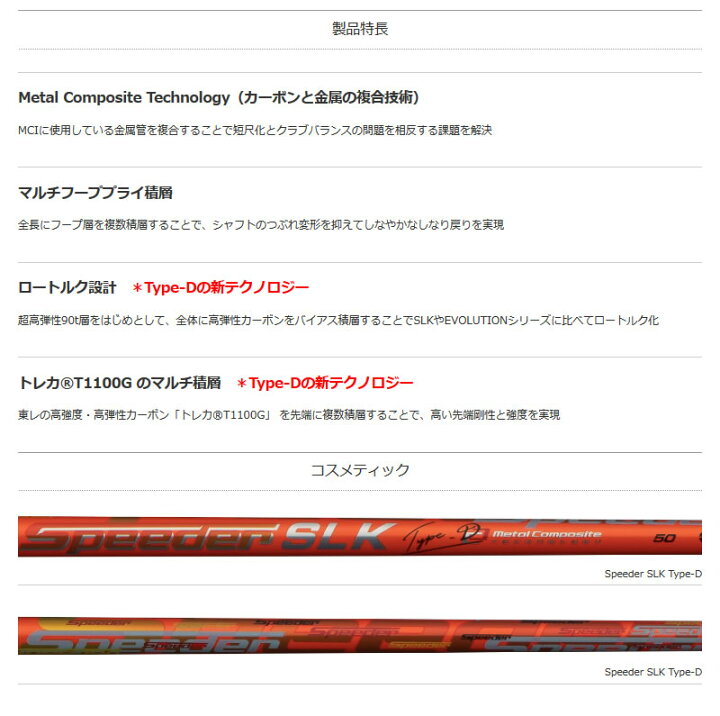 楽天市場】【1年保証】 Fujikura フジクラ Speeder SLK Type-D 