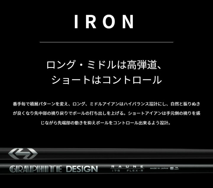 楽天市場】グラファイトデザイン RAUNE IRON 105 ラウネ アイアン 