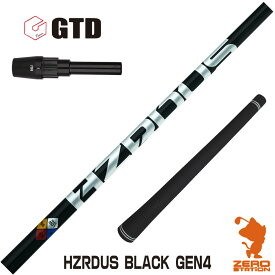 【当店で組立】GTD用互換 スリーブ付きシャフト トゥルーテンパー HZRDUS BLACK GEN4 ハザーダス ブラック [GT455/Plus/Code-K] ゴルフシャフト （スリーブシャフト グリップ付 ドライバー スリーブ付シャフト）