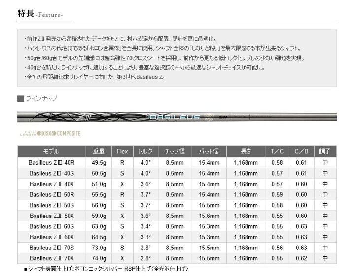 楽天市場】【1年保証】 Basileus バシレウス Z3 ゼットスリー 