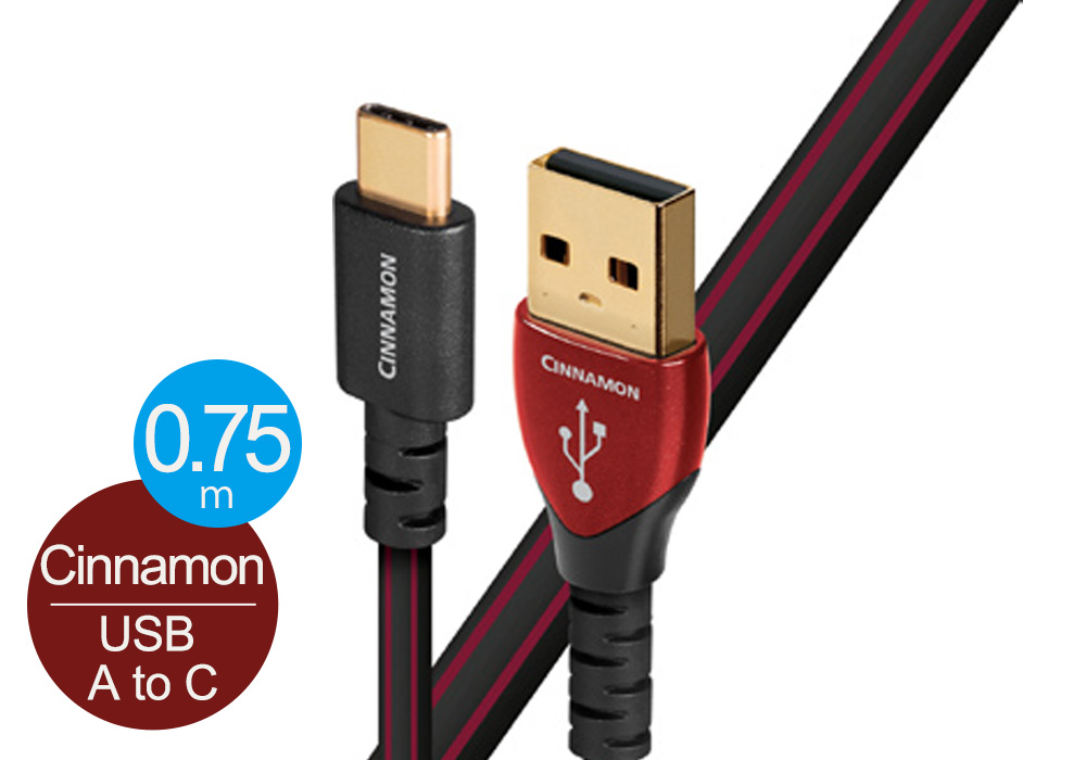 audioquest USB2 CINNAMON 0.75m AC（USB2 CIN 0.75M AC）（USB2.0・A-C）