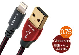 audioquest - USB2 CINNAMON-LIGHTNING/0.75m/LG（USB2/CIN/0.75M/LG）（USB2.0・A-LIGHTNING）【在庫限り・在庫有り即納】