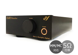 EAR - Phonobox MM/MC Black/5Ω仕様（MM/MC対応・管球式フォノイコライザーアンプ）【受注生産/要事前決済】【メーカー直送品（代引不可）・納期は確認後ご連絡】