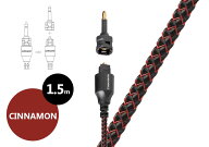 audioquest - OPT3 Cinnamon/1.5m（OPT3/CIN/1.5M）（光デジタルケーブル・Toslink-Toslink・Mini-Tos変…