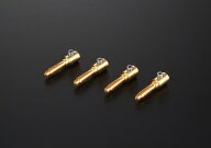 AET - EVO-BHG/バナナプラグ/ねじ止め式（4個入り）高純度24Kメッキ【在庫有り即納】