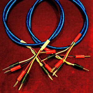 【シングルバイワイヤ/SP側のみバイ/3.0mペア】Zonotone 6NSP-Granster5500α + QED AIRLOC ABS 4mmバナナ12本 スピーカーケーブル