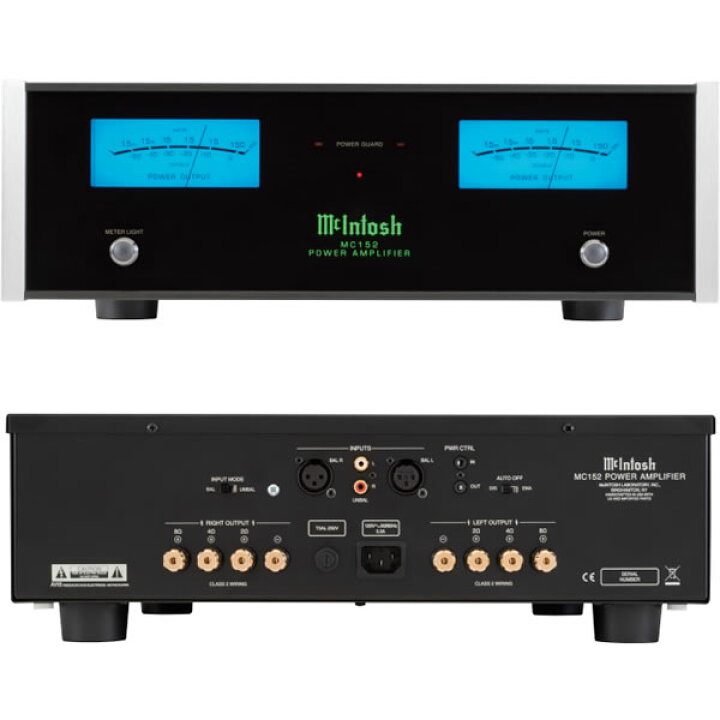楽天市場】【正規輸入代理店品】McIntosh MC152 ステレオパワーアンプ 