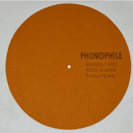 PHONOPHILE　PP-A26/OR（オレンジ）　フェルト製ターンテーブルマット　フォノファイル　PPA26