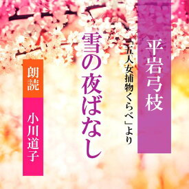 ［ 朗読 CD ］雪の夜ばなし 「五人女捕物くらべ」より ［著者：平岩弓枝] ［朗読：小川道子］ 【CD2枚】 全文朗読 送料無料 文豪 オーディオブック AudioBook