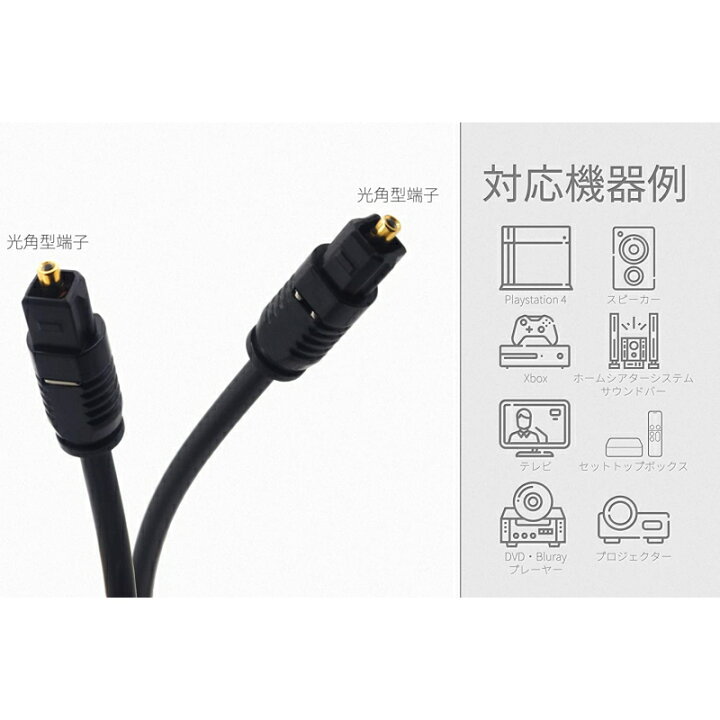 楽天市場】【光角形・10m】光デジタルケーブル 角型 プラグ-プラグ 光ファイバーケーブル SPDIF スピーディフ サウンドバー ホームシアター : オーディオファンテック 楽天市場】【光角形・10m】光デジタルケーブル 角型 プラグ-プラグ 光ファイバーケーブル SPDIF スピーディフ サウンドバー ホームシアター : オーディオファンテック