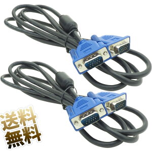 y1.8m 2{zVGAP[u D-Sub15pin vO-vO(IX-IX) mCY΍p tFCgRAt fBXvCP[u ubN