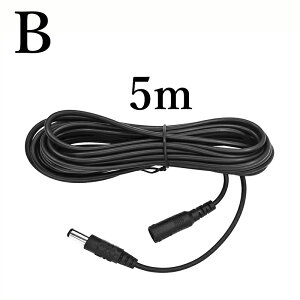 P[u DC 5.5 × 2.1mm IX-X hƃJ LEDƖ 12V y3m / 5m z p[͂ P[u̗