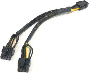 PCIe6�s��-8�s��(6�{2�s��) 2����P�[�u �O���t�B�b�N�{�[�h �⏕�d�� �ϊ��P�[�u�� 20cm