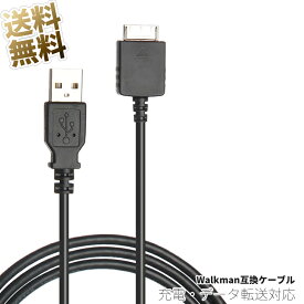 ウォークマン用 ケーブル ×1本 約100cm USB-Aタイプ to WM-PORT 充電 データ通信 対応 ブラック ウォークマンケーブル 1.0m USB充電 walkman用 USBケーブル